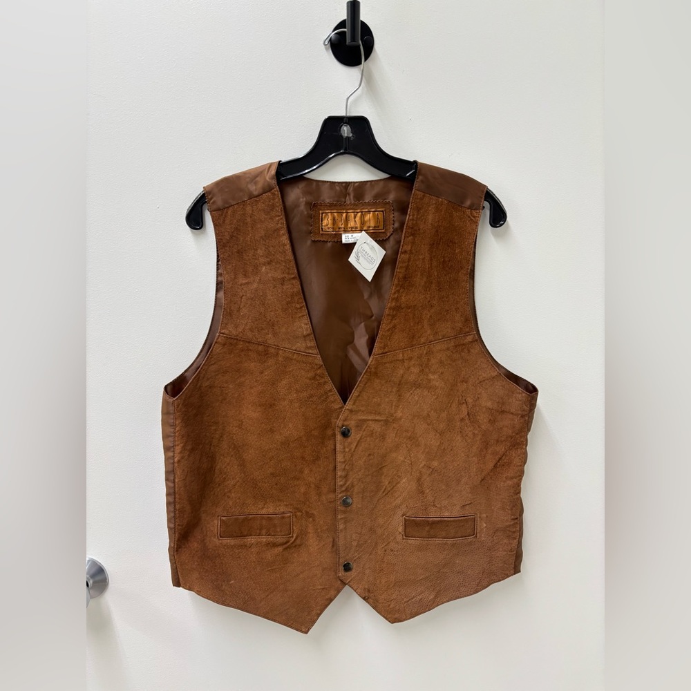 Brown Suede Women's Vest